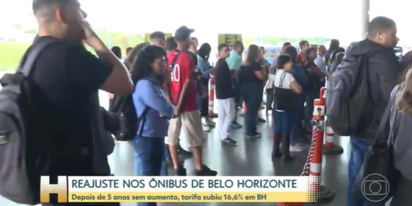 Os passageiros reclamaram do aumento (Reprodução: Globo) Os passageiros reclamaram do aumento (Reprodução: Globo)
