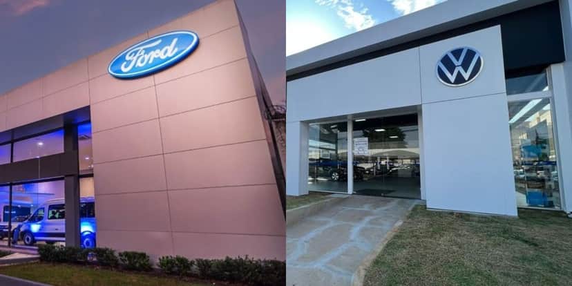Ford possui um acordo com a Volkswagen desde 2020 (Reprodução: Montagem TV Foco) Ford possui um acordo com a Volkswagen desde 2020 (Reprodução: Montagem TV Foco)