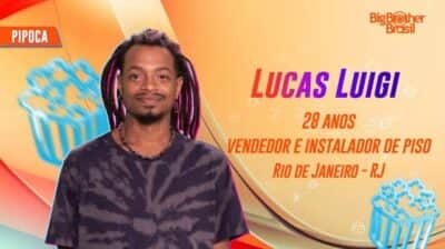 Lucas Luigi é participante do BBB (Foto: Reprodução / Globo) Lucas Luigi é participante do BBB (Foto: Reprodução / Globo)