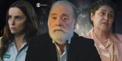 Lucinda, Antônio e Angelina em Terra e Paixão (Foto: Reprodução / Globo / Montagem TV Foco) Lucinda, Antônio e Angelina em Terra e Paixão (Foto: Reprodução / Globo / Montagem TV Foco)