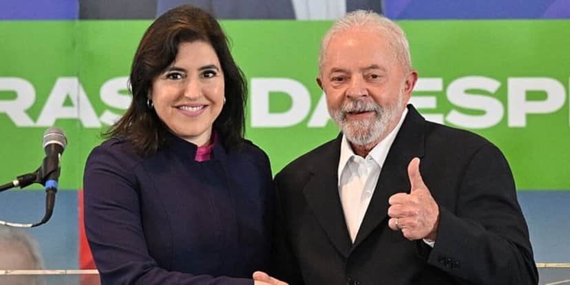 SImone Tebet e Luiz Inácio Lula da Silva (Reprodução: Internet) SImone Tebet e Luiz Inácio Lula da Silva (Reprodução: Internet)