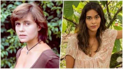 Mariana foi interpretada por Adriana Esteves na primeira versão e Thereza Fonseca assume a personagem no remake (Foto: Reprodução / Globo) Mariana foi interpretada por Adriana Esteves na primeira versão e Thereza Fonseca assume a personagem no remake (Foto: Reprodução / Globo)