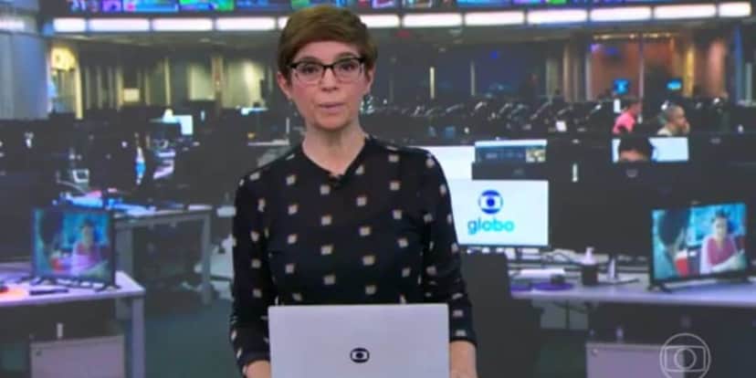 Renata Lo Prete comanda o Jornal da Globo (Reprodução: Globo) Renata Lo Prete comanda o Jornal da Globo (Reprodução: Globo)