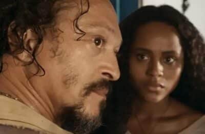Venâncio (Fábio Lago) e Maria Santa (Duda Santos) em Renascer (Foto: Reprodução / Globo) Venâncio (Fábio Lago) e Maria Santa (Duda Santos) em Renascer (Foto: Reprodução / Globo)