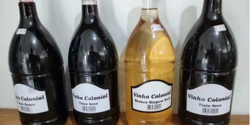 O Vinho Colonial foi a marca que estava sendo falsificada pelos criminosos (Reprodução: Internet) O Vinho Colonial foi a marca que estava sendo falsificada pelos criminosos (Reprodução: Internet)
