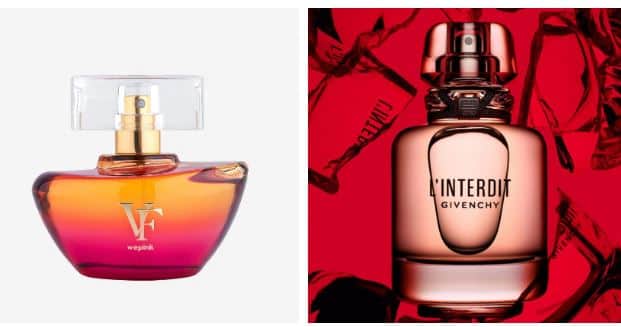 O Vírgínia Fonseca Original é a versão brasileira do L’Interdit da Givenchy (Foto: Reprodução/ Internet) O Vírgínia Fonseca Original é a versão brasileira do L’Interdit da Givenchy (Foto: Reprodução/ Internet)