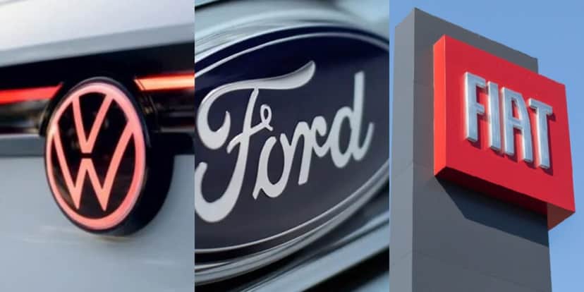 Volkswagen, Ford e Fiat com super modelos (Foto: Divulgação) Volkswagen, Ford e Fiat com super modelos (Foto: Divulgação)