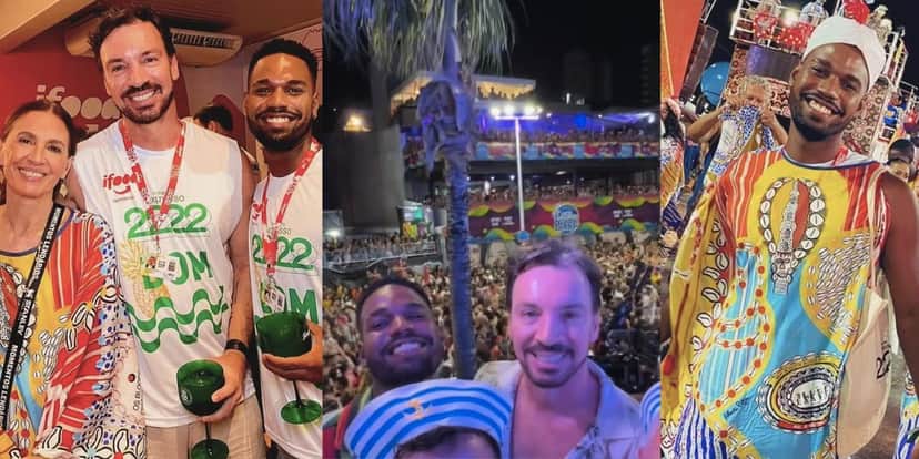 Casal curtindo o Carnaval juntos (Reprodução/Internet) Casal curtindo o Carnaval juntos (Reprodução/Internet)