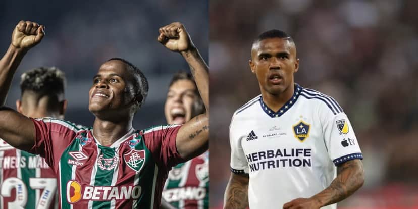 Jhon Arias e Douglas Costa - Foto: Montagem Jhon Arias e Douglas Costa - Foto: Montagem