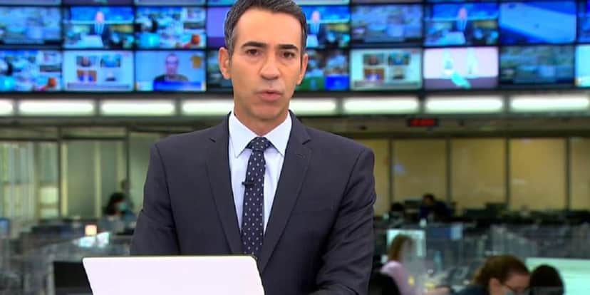 César Tralli no JH da Globo (Foto: Reprodução, Globo) César Tralli no JH da Globo (Foto: Reprodução, Globo)