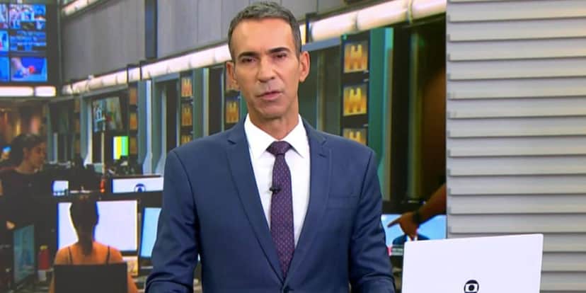 César Tralli no Jornal Hoje (Foto: Reprodução / Globo) César Tralli no Jornal Hoje (Foto: Reprodução / Globo)