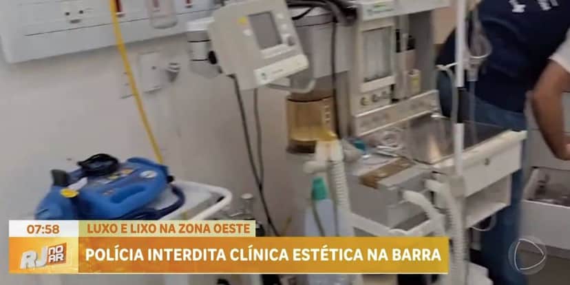Clínica de estética (Foto: Reprodução / Record) Clínica de estética (Foto: Reprodução / Record)