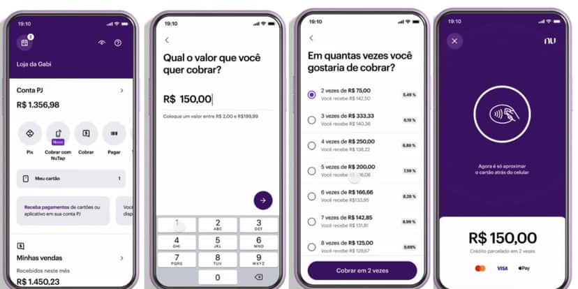 Como efetuar cobrança pelo novo recurso (Foto: Reprodução/ Nubank) Como efetuar cobrança pelo novo recurso (Foto: Reprodução/ Nubank)