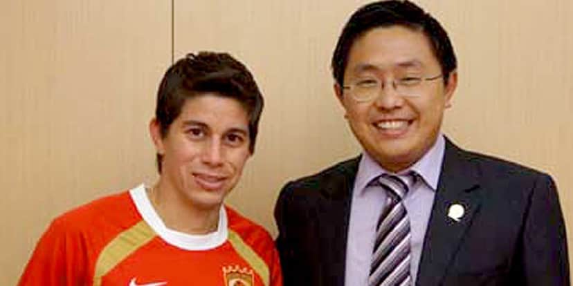 O dia em que Conca foi contratado pelo clube (Foto: Reprodução/ Internet) O dia em que Conca foi contratado pelo clube (Foto: Reprodução/ Internet)