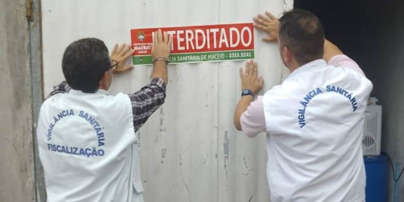 Fiscalização da Agência Sanitária (Foto: Reprodução / Cortesia) Fiscalização da Agência Sanitária (Foto: Reprodução / Cortesia)
