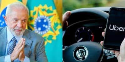 Nova lei de Lula baixa 3 mudanças na Uber - Foto: Montagem Nova lei de Lula baixa 3 mudanças na Uber - Foto: Montagem