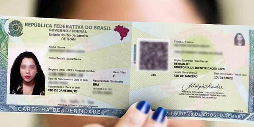 Novo RG - Foto: Internet Novo RG - Foto: Internet