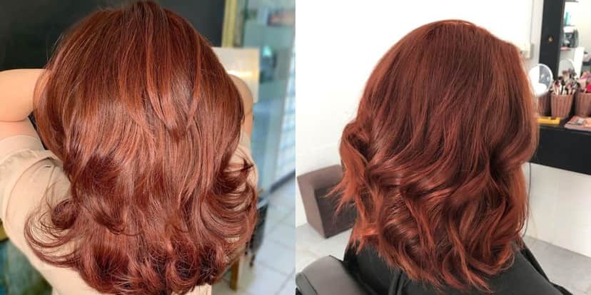 Cabelo da cor mogno é tendência na primavera (Reprodução: Montagem TV Foco) Cabelo da cor mogno é tendência na primavera (Reprodução: Montagem TV Foco)