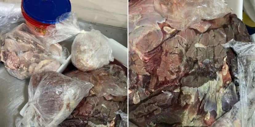 Carne apreendida pela Anvisa (Foto: Divulgação) Carne apreendida pela Anvisa (Foto: Divulgação)