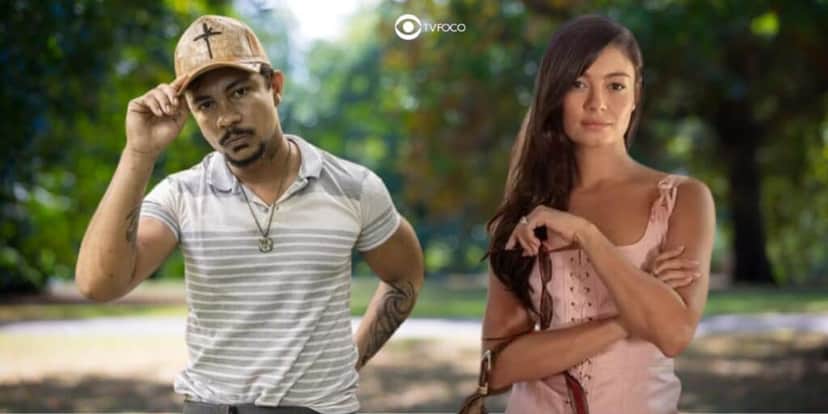 Damião (Xamã) e Eliana (Sophia Charlotte) em Renascer (Foto: Reprodução / Globo / Montagem TV Foco) Damião (Xamã) e Eliana (Sophia Charlotte) em Renascer (Foto: Reprodução / Globo / Montagem TV Foco)