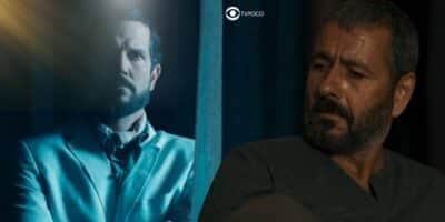 Egídio (Vladimir Brichta) e José Inocêncio (Marcos Palmeira) em Renascer (Foto: Reprodução / Globo / Montagem TV Foco) Egídio (Vladimir Brichta) e José Inocêncio (Marcos Palmeira) em Renascer (Foto: Reprodução / Globo / Montagem TV Foco)
