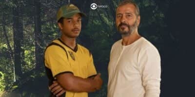 João Pedro (Juan Paiva) e José Inocêncio (Humberto Carrão) em Renascer (Foto: Reprodução / Globo / Montagem TV Foco) João Pedro (Juan Paiva) e José Inocêncio (Humberto Carrão) em Renascer (Foto: Reprodução / Globo / Montagem TV Foco)