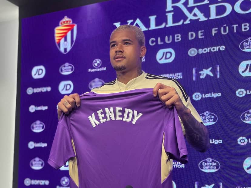 O atacante brasileiro Kenedy, do Real Valladolid, é o novo interesse do Internacional (Foto: Reprodução/ Internet) O atacante brasileiro Kenedy, do Real Valladolid, é o novo interesse do Internacional (Foto: Reprodução/ Internet)
