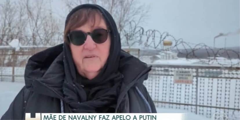 Lyudmila pede o corpo de seu filho (Reprodução: Globo) Lyudmila pede o corpo de seu filho (Reprodução: Globo)