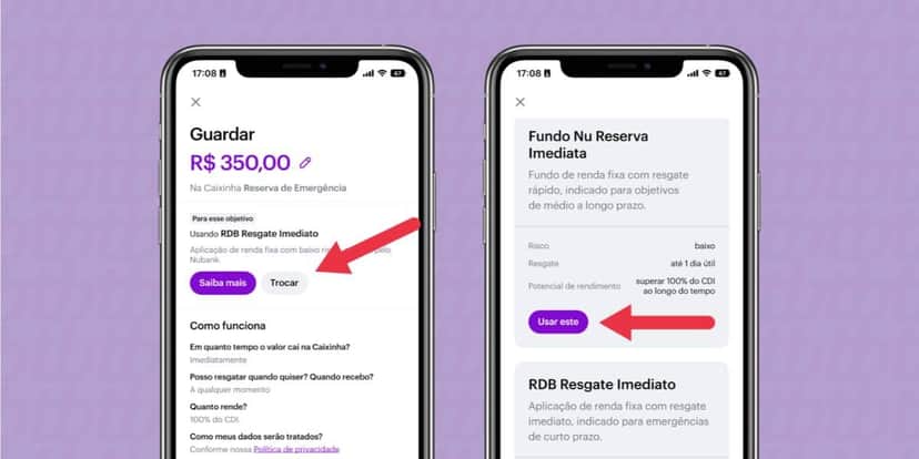 Caixinha Reserva de Emergência do banco (Reprodução: Internet) Caixinha Reserva de Emergência do banco (Reprodução: Internet)