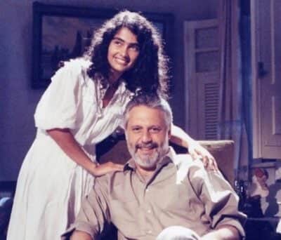 Patrícia França como Santinha e Antônio Fagundes como José Inocêncio na versão original de Renascer (Foto: Reprodução / Globo) Patrícia França como Santinha e Antônio Fagundes como José Inocêncio na versão original de Renascer (Foto: Reprodução / Globo)
