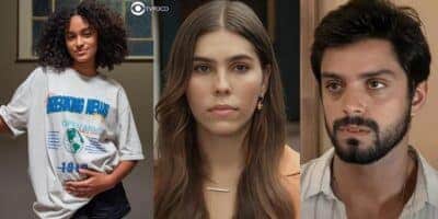Teca, Buba e Venâncio em Renascer (Foto: Reprodução / Globo / Montagem TV Foco) Teca, Buba e Venâncio em Renascer (Foto: Reprodução / Globo / Montagem TV Foco)