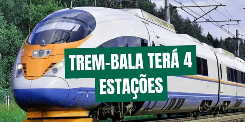 O trem terá 4 estações, duas em SP e duas no RJ (Reprodução: Internet) O trem terá 4 estações, duas em SP e duas no RJ (Reprodução: Internet)