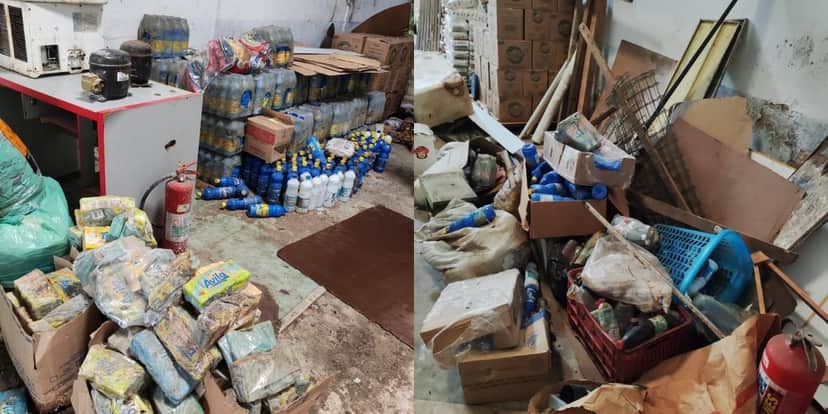 Produtos em situação insalubre encontrado pela Vigilância Sanitária de Maceió (Foto: Divulgação) Produtos em situação insalubre encontrado pela Vigilância Sanitária de Maceió (Foto: Divulgação)