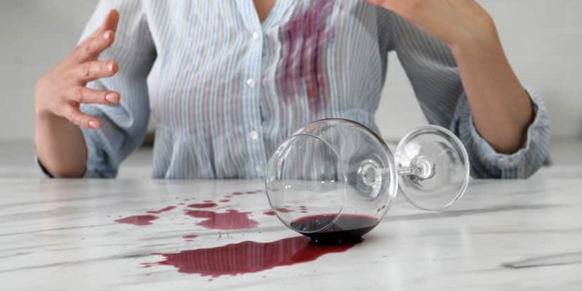 Mancha de vinho (Reprodução/Internet)