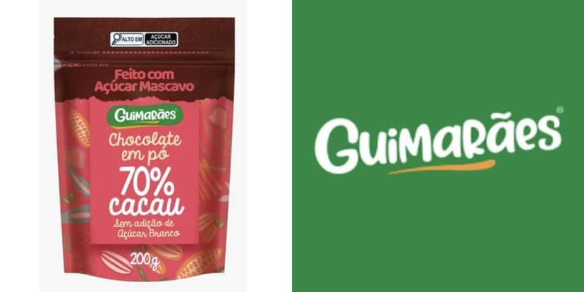 Chocolate em pó da Guimarães (Reprodução/Guimarães) Chocolate em pó da Guimarães (Reprodução/Guimarães)
