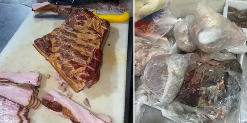 Carne estragada em pizzaria(Foto: Reprodução / VISA Maceió) Carne estragada em pizzaria(Foto: Reprodução / VISA Maceió)