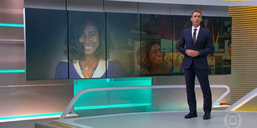 César Tralli anunciou a morte de Glória Maria no JH - Foto: Globoplay César Tralli anunciou a morte de Glória Maria no JH - Foto: Globoplay