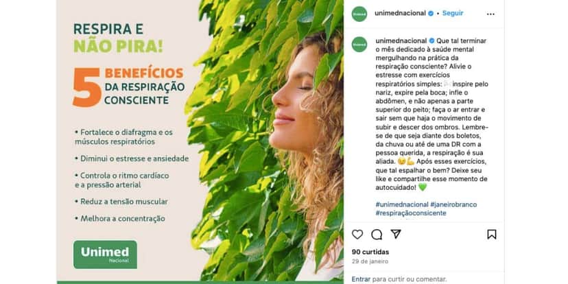 Comunicado Unimed (Foto: Reprodução / Instagram) Comunicado Unimed (Foto: Reprodução / Instagram)