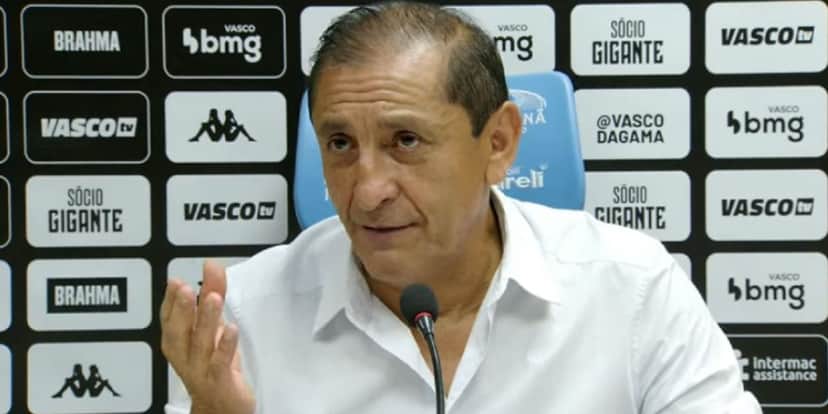 Ramón Díaz dando entrevista no Maracanã - Foto: Reprodução / Vasco TV