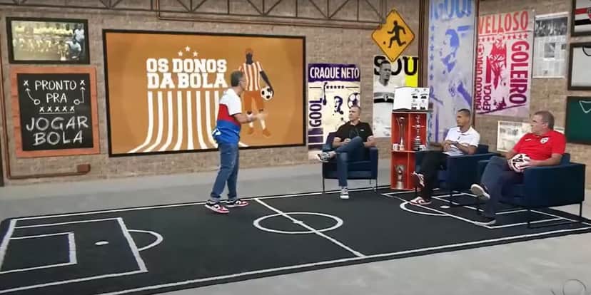 Programa, Os Donos da Bola - Foto | Reprodução: YouTube da Band Programa, Os Donos da Bola - Foto | Reprodução: YouTube da Band