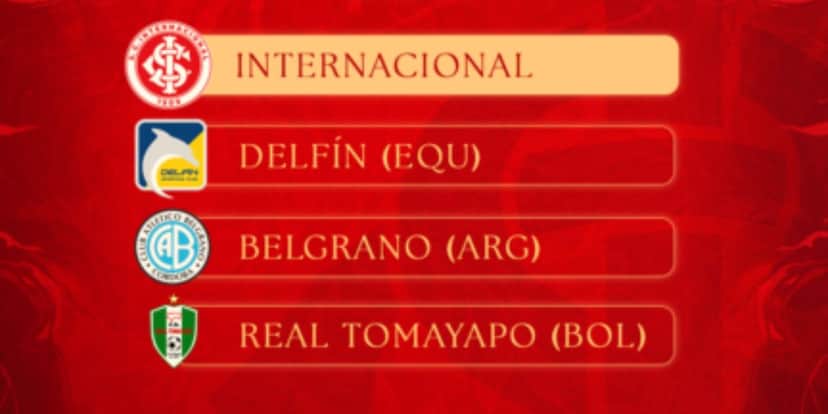Grupo do Intenacional da CONMEBOL Sul-Americana - Foto | Reprodução: Internet Grupo do Intenacional da CONMEBOL Sul-Americana - Foto | Reprodução: Internet