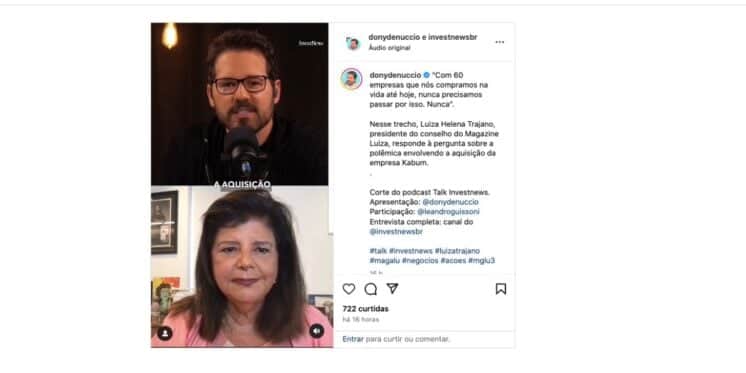 Luiza Helena Trajano, (Foto: Reprodução / Instagram) Luiza Helena Trajano, (Foto: Reprodução / Instagram)