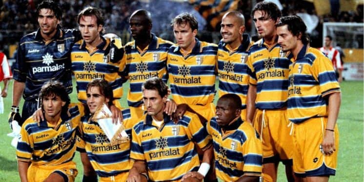 Elenco histórico do Parma - Foto: Internet Elenco histórico do Parma - Foto: Internet
