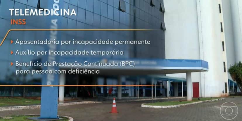 Telemdicina INSS (Foto: Reprodução / Globo) Telemdicina INSS (Foto: Reprodução / Globo)