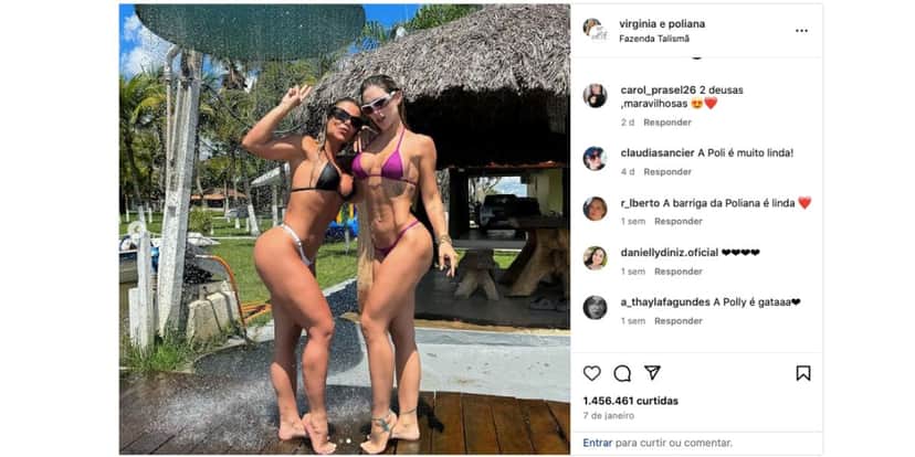 Virgínia Fonseca e Poliana Rocha (Foto: Reprodução / Instagram) Virgínia Fonseca e Poliana Rocha (Foto: Reprodução / Instagram)