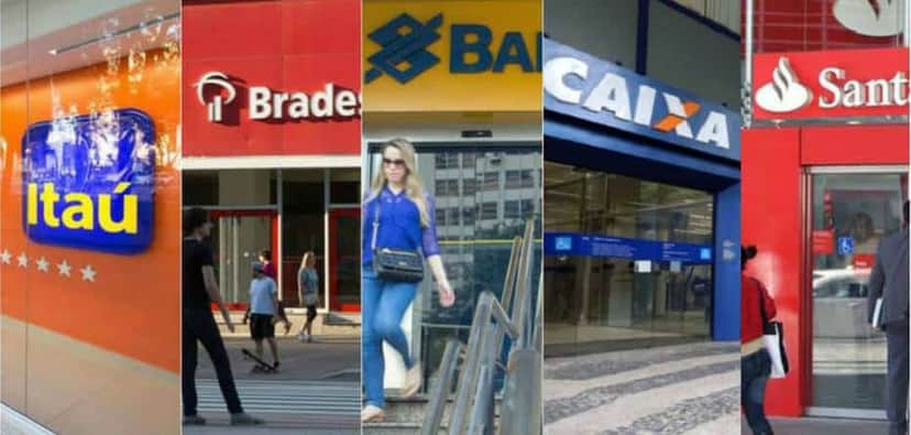 Bancos tradicionais, como Itaú, Caixa, Banco do Brasil e mais anunciaram fim de serviço essencial (Foto Reprodução/Montagem/Internet)