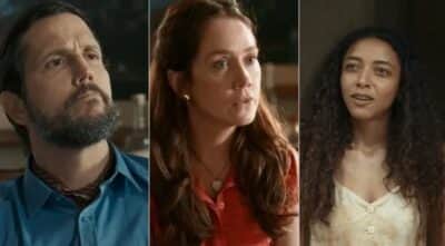 Egídio, Patroa e Joana em Renascer (Foto: Reprodução / Globo) Egídio, Patroa e Joana em Renascer (Foto: Reprodução / Globo)
