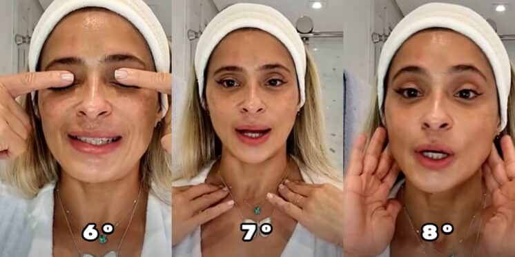 Mais movimentos de harmonização facial caseira (Foto: Divulgação) Mais movimentos de harmonização facial caseira (Foto: Divulgação)