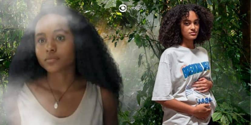 Santinha e Teca em Renascer (Foto: Reprodução / Globo / Montagem TV Foco) Santinha e Teca em Renascer (Foto: Reprodução / Globo / Montagem TV Foco)