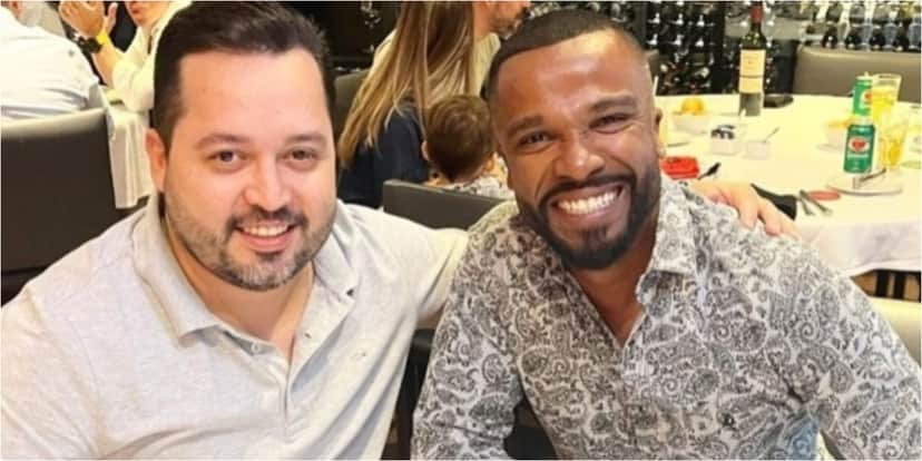 Thiago Sampaio e Alexandre Pires - (Foto: Reprodução / Internet) Thiago Sampaio e Alexandre Pires - (Foto: Reprodução / Internet)